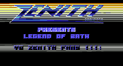 The Legend of Bath Title Screen